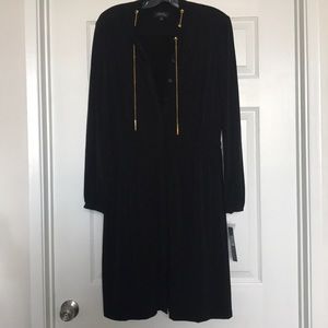 Tahari matte jersey dress